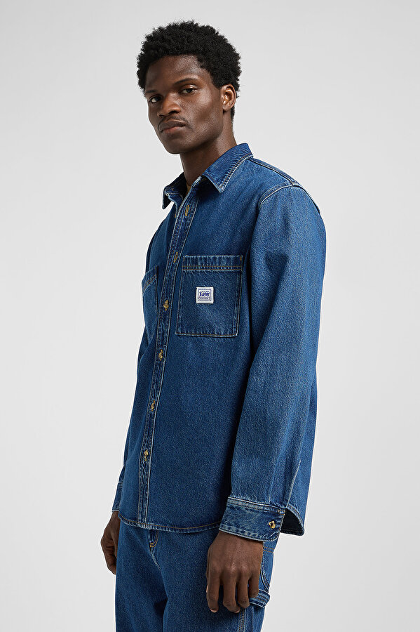 Рубашка джинсовая LEE WORKWEAR SHIRT 2.0 Relaxed Fit (112370475) Синий