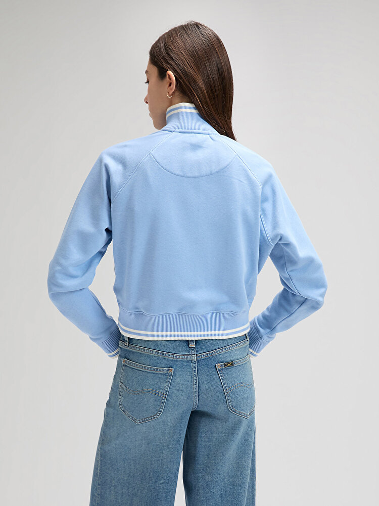 Свитшот на молнии LEE ZIP UP Relaxed Fit (112376984) Голубой