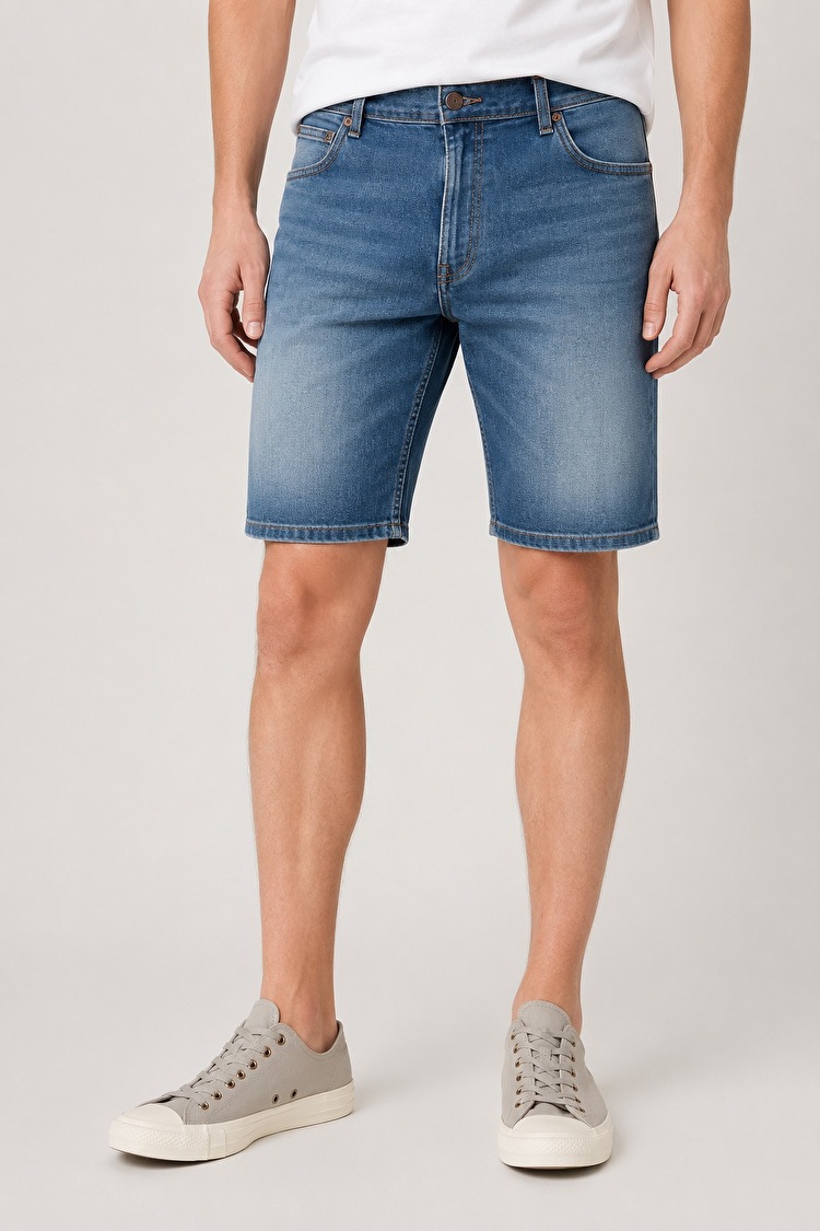 Шорти джинсові Wrangler Texas shorts Regular Fit (W11CQ148R) Блакитний