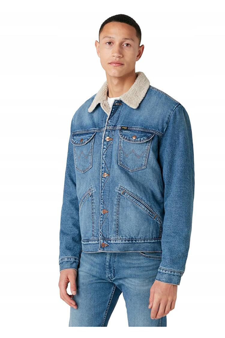 Шерпа Wrangler 124MJ Sherpa Regular Fit (W4MSUG10K) Голубой