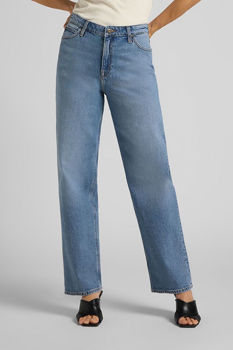 Джинси LEE Wide leg Wide Leg (L30SMWKP) Блакитний