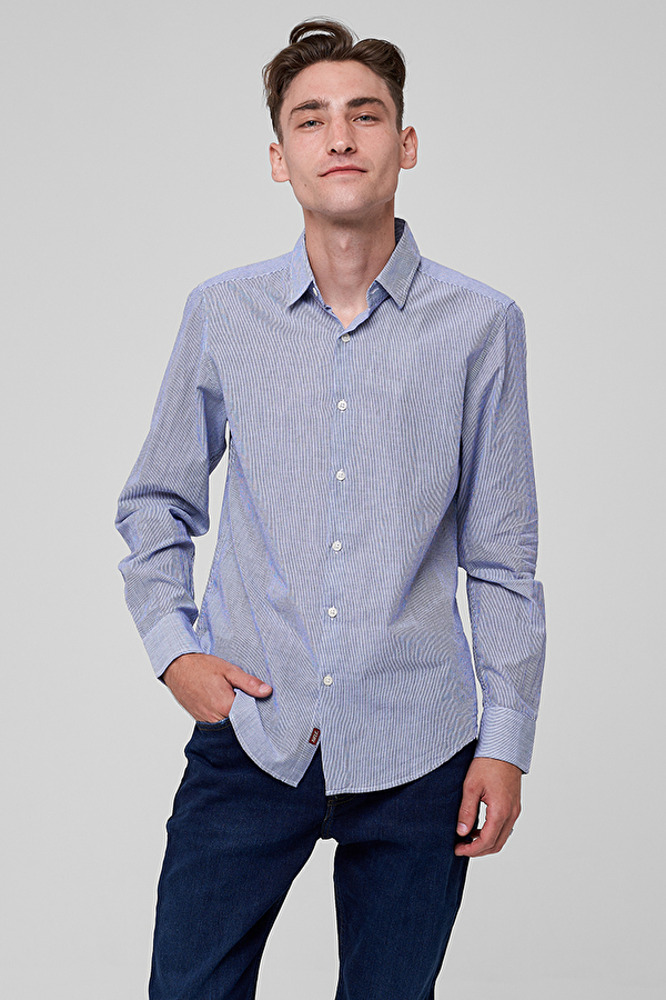 Сорочка Rifle M-Camicia Slim Fit (55322UH901B21) Синій