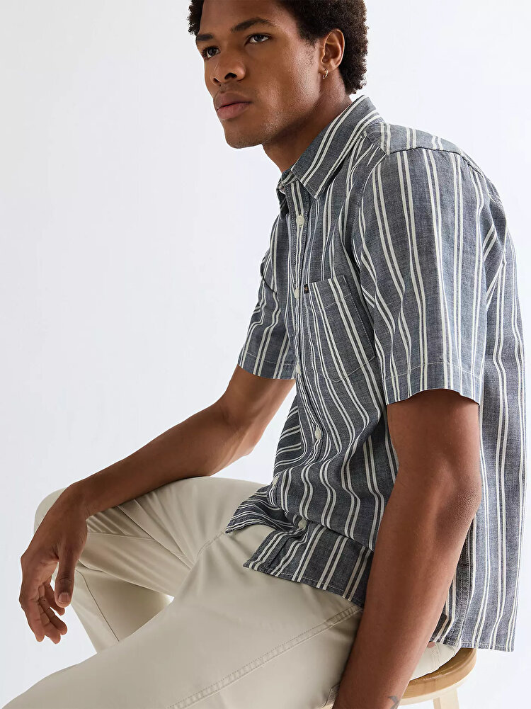 Сорочка Wrangler SS CHAMBRAY SHIRT Regular Fit (112378121) Сірий