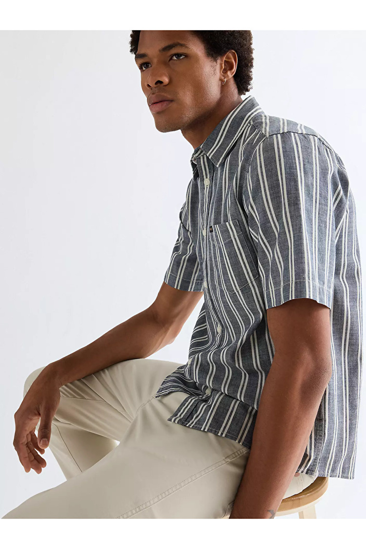 Рубашка Wrangler SS CHAMBRAY SHIRT Regular Fit (112378121) Серый