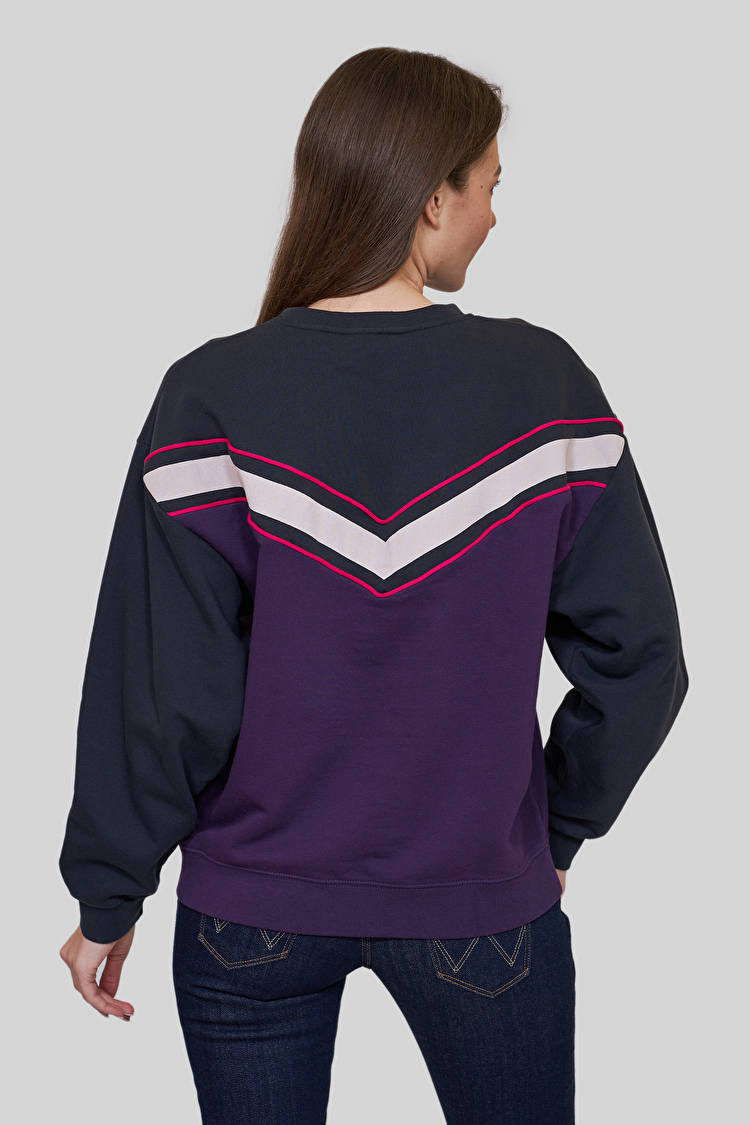 Світшот Wrangler Logo Sweatshirt Loose Fit (W6072HYWT) Фіолетовий