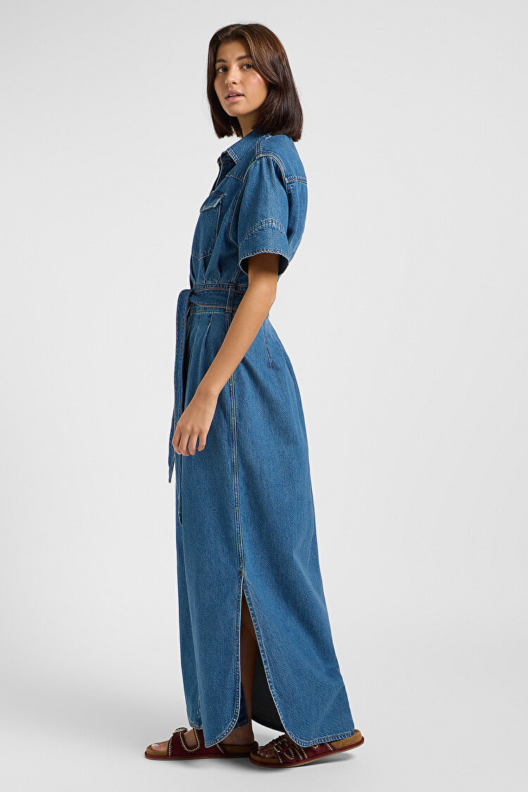 Платье LEE Maxi Western Berry Bowl (112363646) Синий