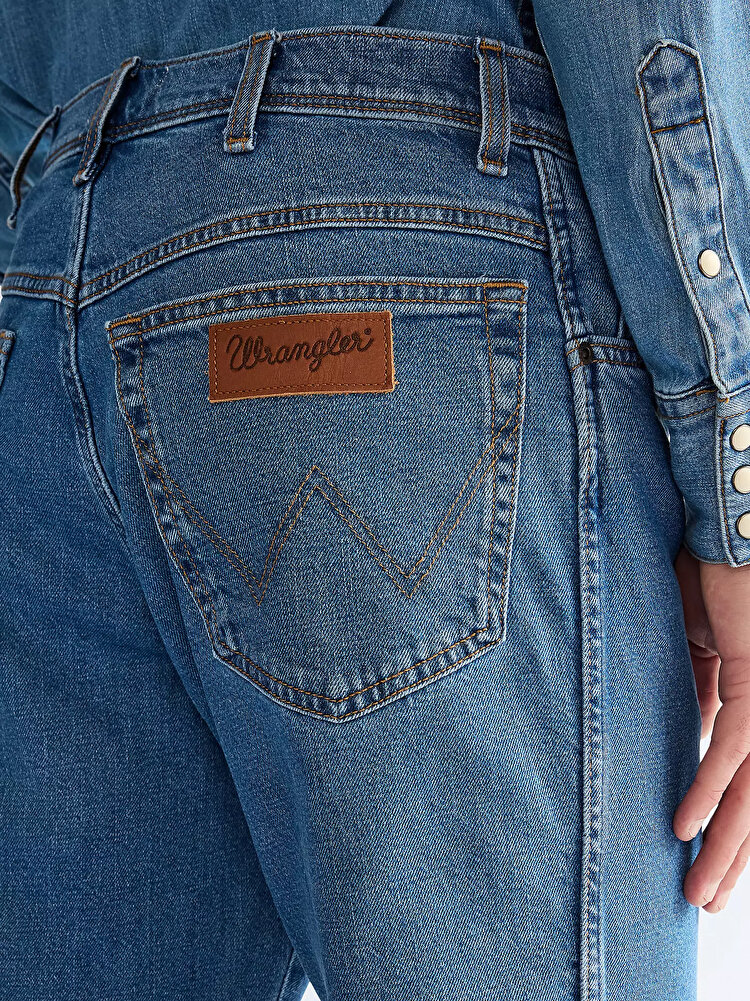 Джинси Wrangler Texas Regular Fit (112358204) Блакитний