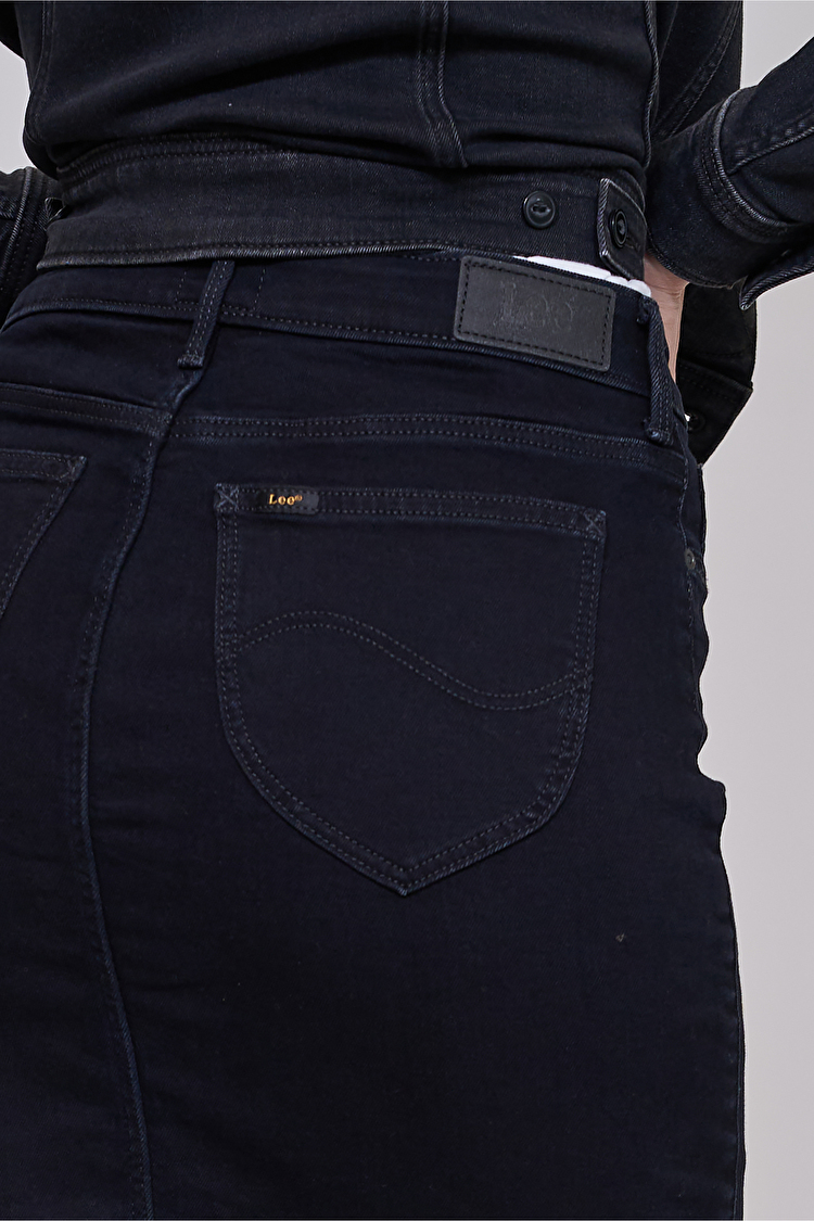 Юбка джинсовая LEE Pencil Skirt Slim Fit (L38GPHBX) Черный