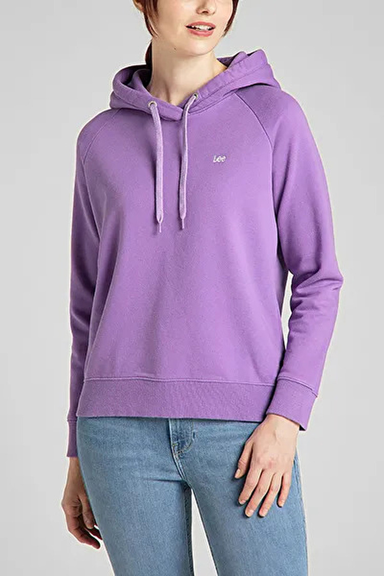 Худі LEE Essential Hoodie Relaxed Fit (L53WTXTI) Фіолетовий
