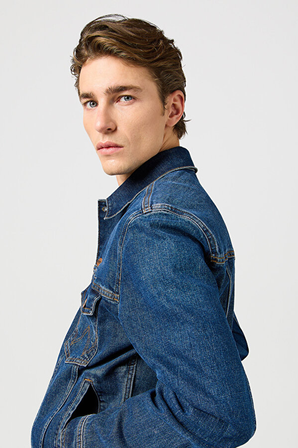 Куртка джинсовая Wrangler Classic Jacket Regular Fit (112362651) Синий