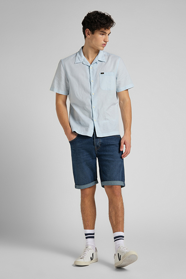 Шорты джинсовые LEE 5 Pocket Short Regular Fit (L73EMGQA) Синий