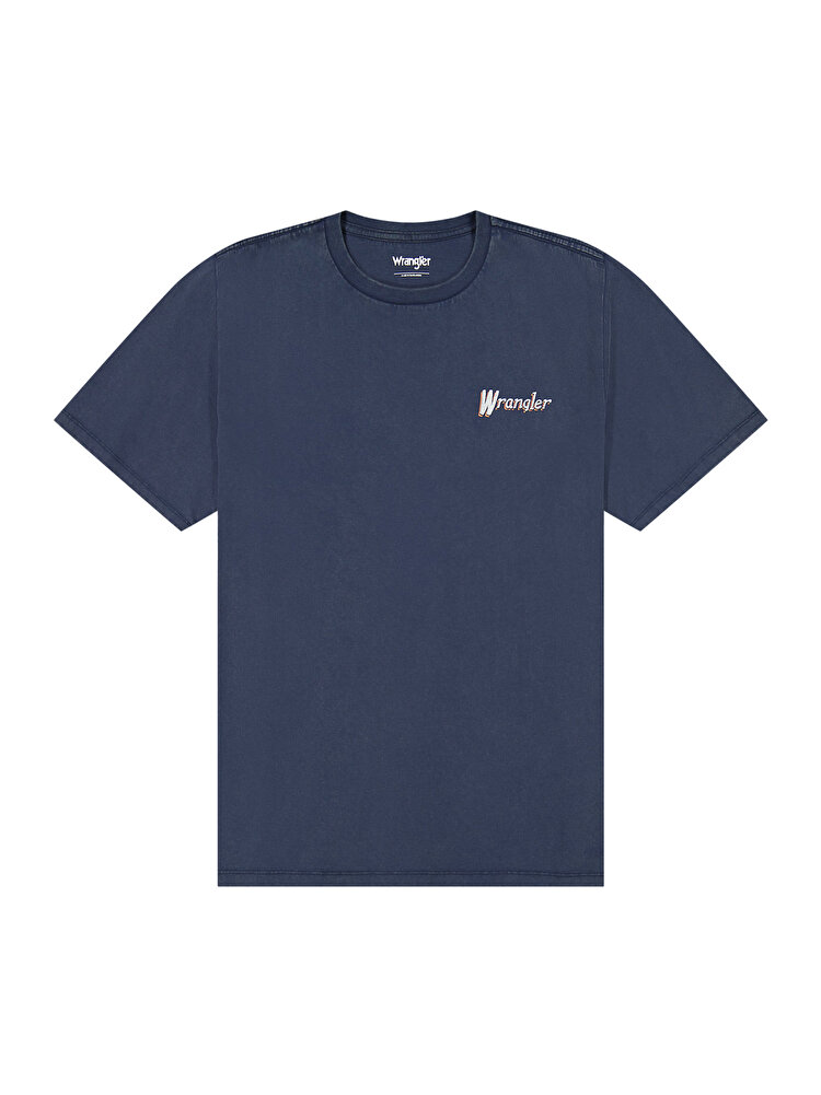 Футболка Wrangler Graphic Tee Relaxed Fit (112377995) Синій
