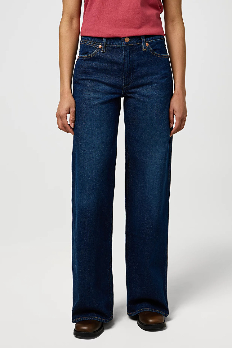 Джинси Wrangler WORLD WIDE WIDE LEG FIT (112372996) Темно-синій