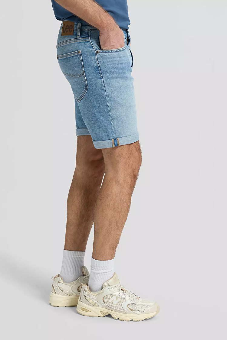 Шорти LEE RIDER SHORT Slim Fit (112376382) Блакитний