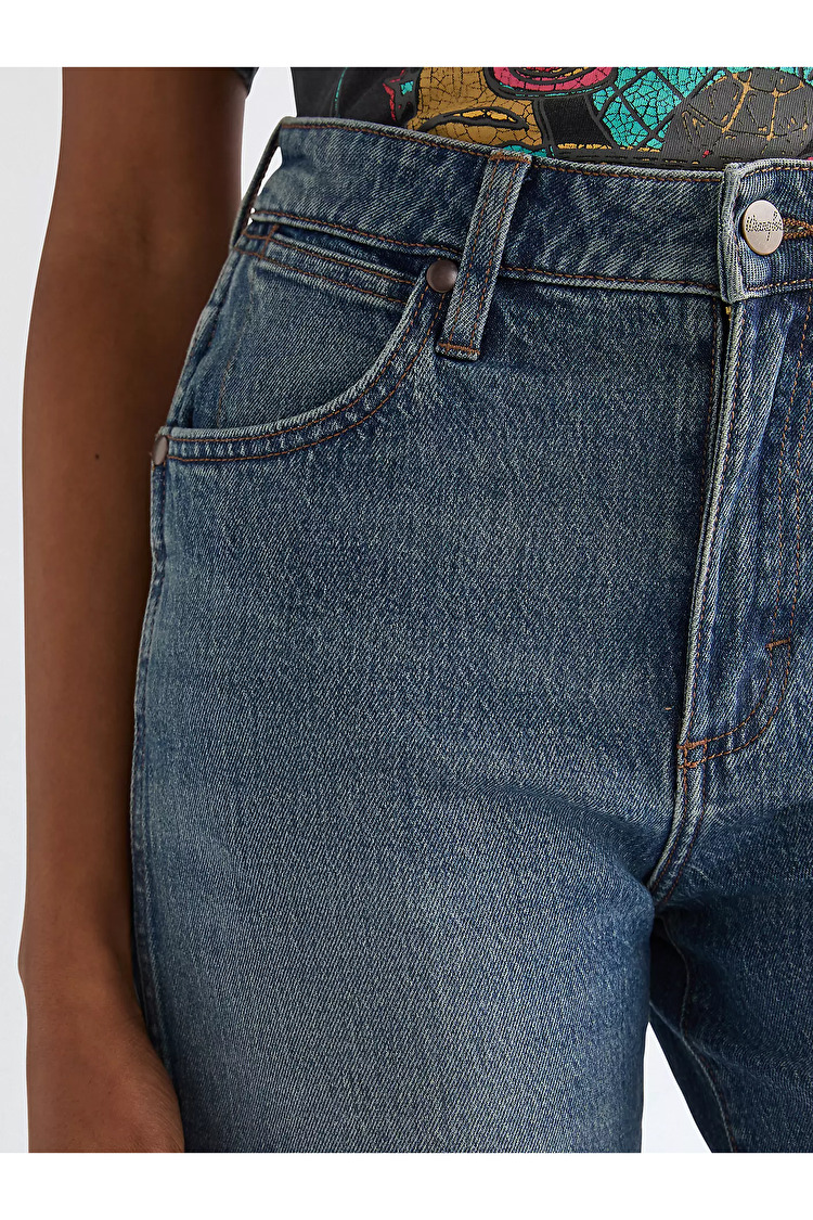 Шорты Wrangler COWBOY SHORT 5 INCH Relaxed Fit (112378216) Голубой