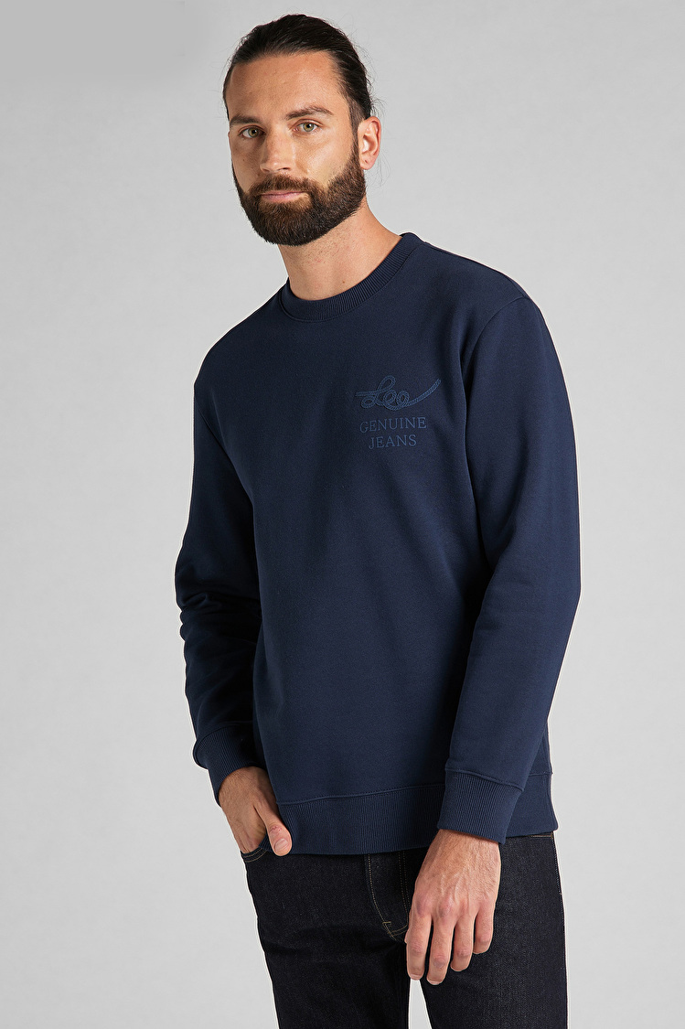Світшот LEE Rider Graphic Sweatshirt Regular Fit (L80STJ35) Темно-синій
