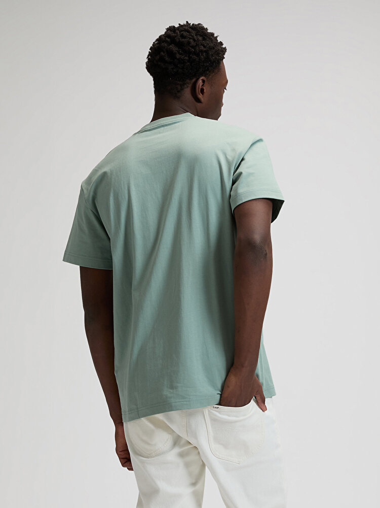 Футболка LEE SS SMALL LOGO TEE Relaxed Fit (112376467) Зеленый