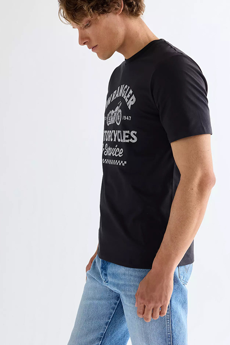 Футболка Wrangler Americana Tee Regular Fit (112377950) Черный