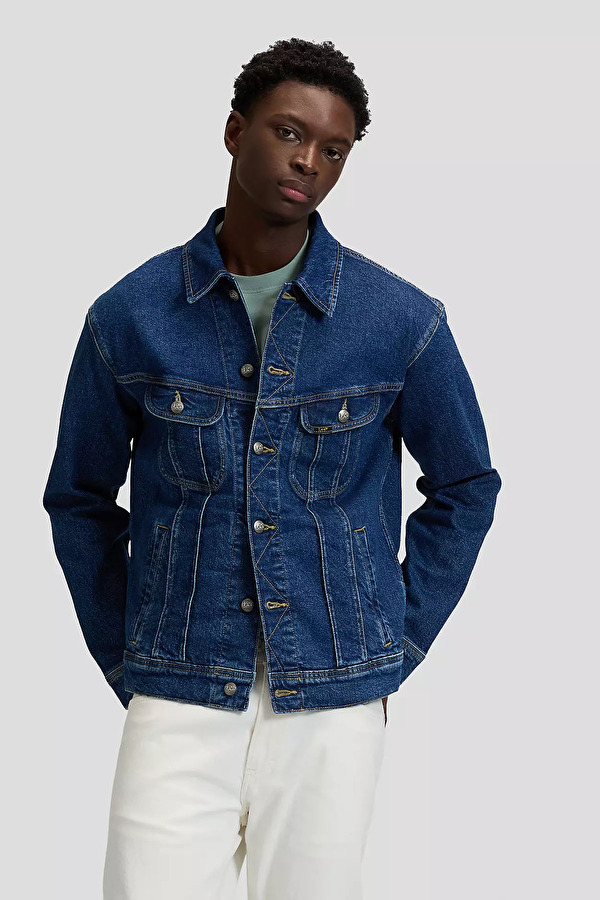 Куртка LEE RELAXED RIDER JACKET Relaxed Fit (112376444) Блакитний