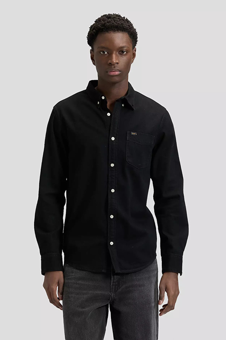 Рубашка LEE Lee Button Down Regular Fit (112376555) Черный