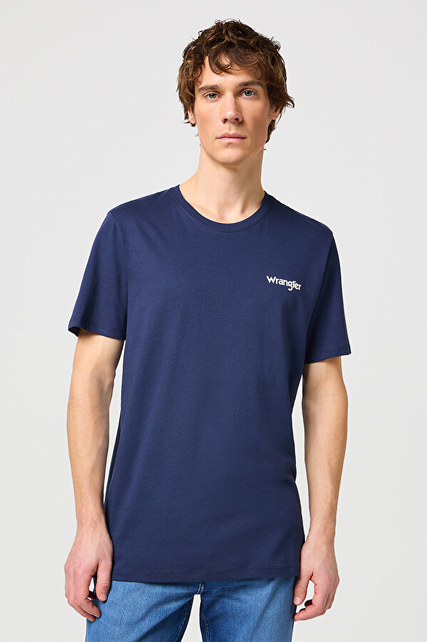 Набор футболок твин-пак Wrangler 2PACK SIGN OFF TEE Regular Fit (112321593-W7BZFQXW4) Синий, Белый