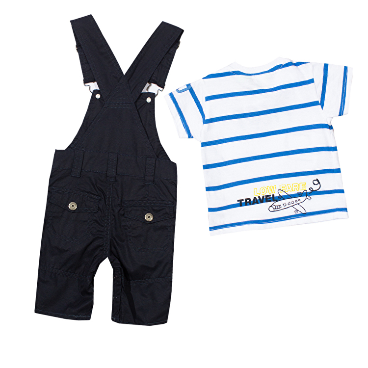 Костюм : Футболка и комбинезон Losan Mc baby boys (017804803/001) Синий с белым