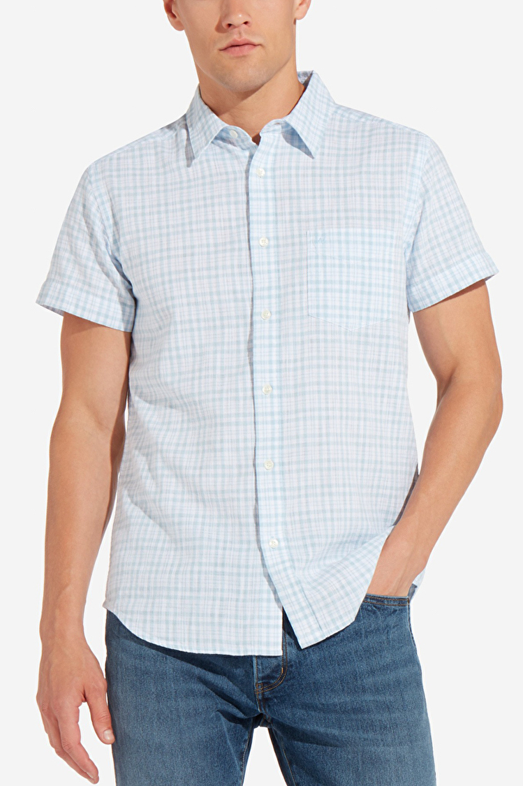 Сорочка Wrangler 1 Pocket Shirt Slim Fit (W5881OPVT) Блакитний