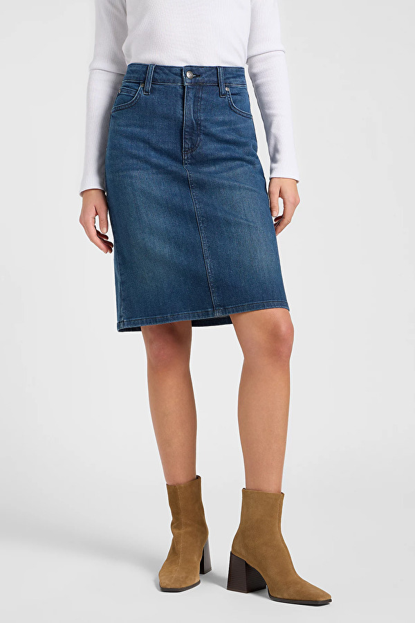 Юбка LEE MIDI SKIRT Regular Fit (112370881) Синий