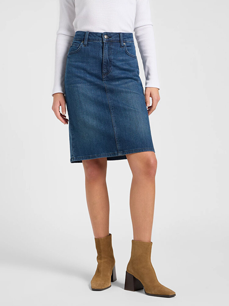 Юбка LEE MIDI SKIRT Regular Fit (112370881) Синий