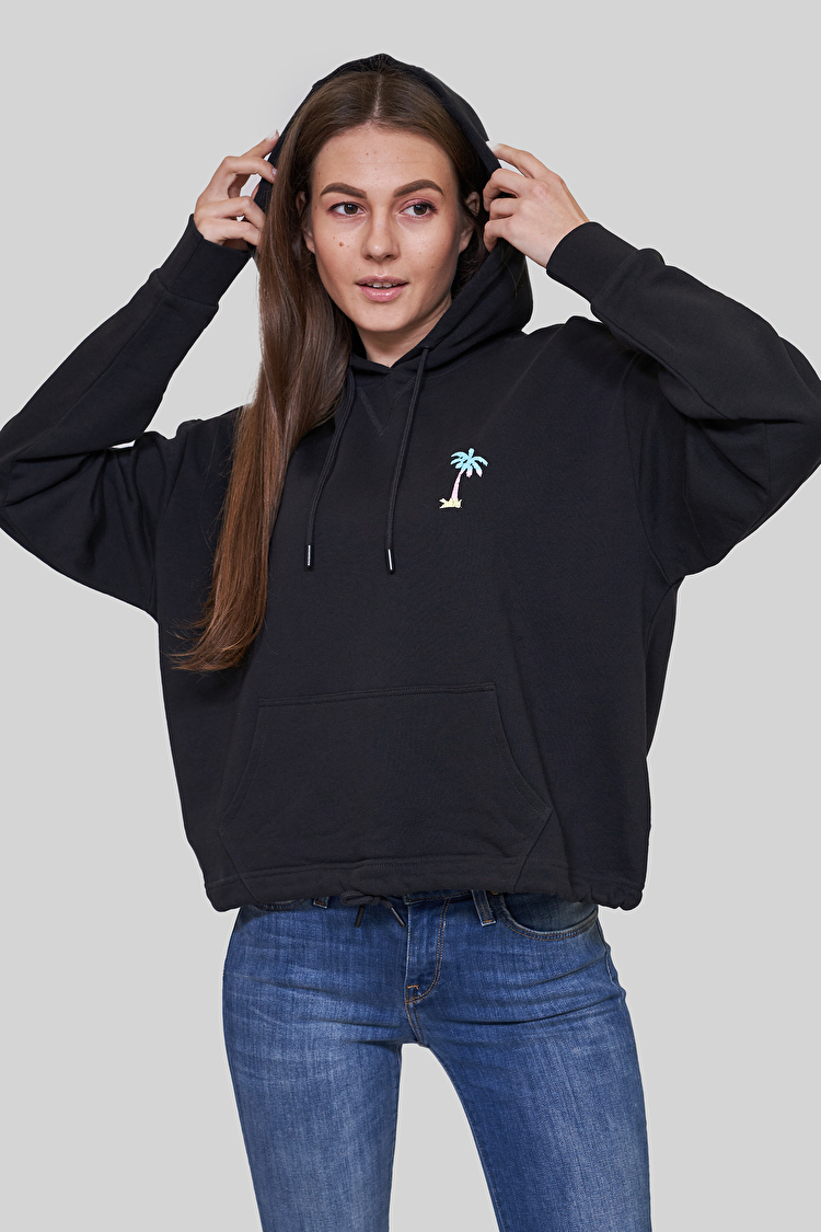 Худи Wrangler Draw Cord Hudie Boxy Fit (W6Q7HAXV6) Черный