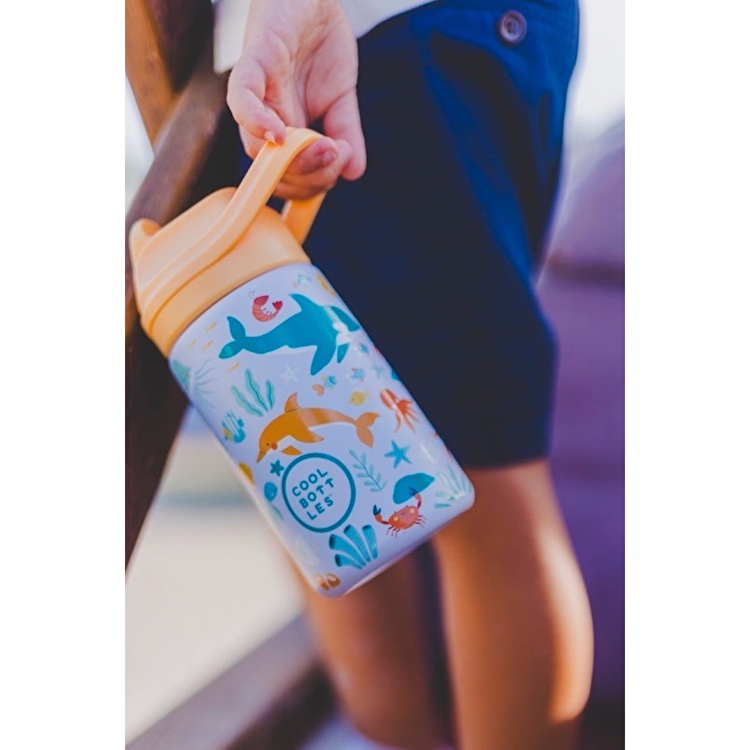 Термобутылка детская с силиконовым носиком COOL BOTTLES Underwater world 350 мл. (0416V)