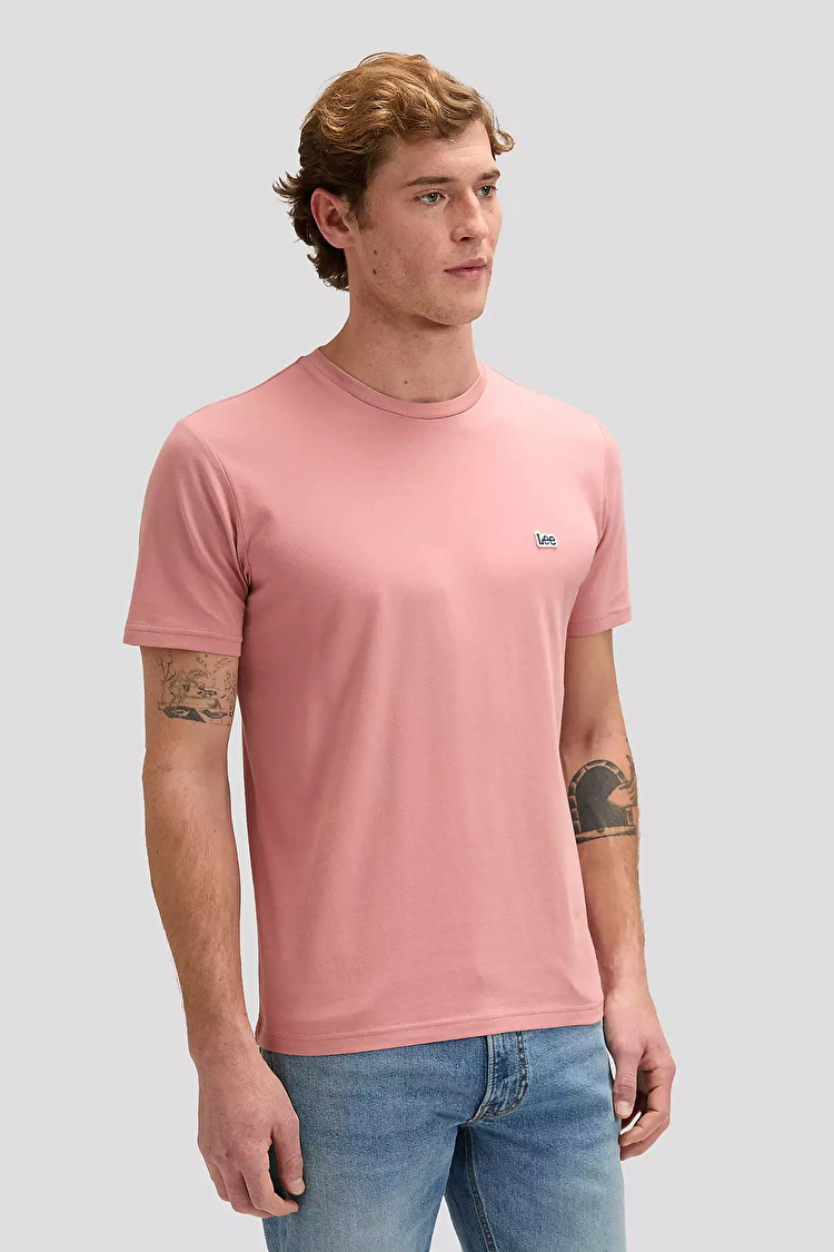 Футболка LEE SS PATCH LOGO TEE Regular Fit (112376927) Розовый