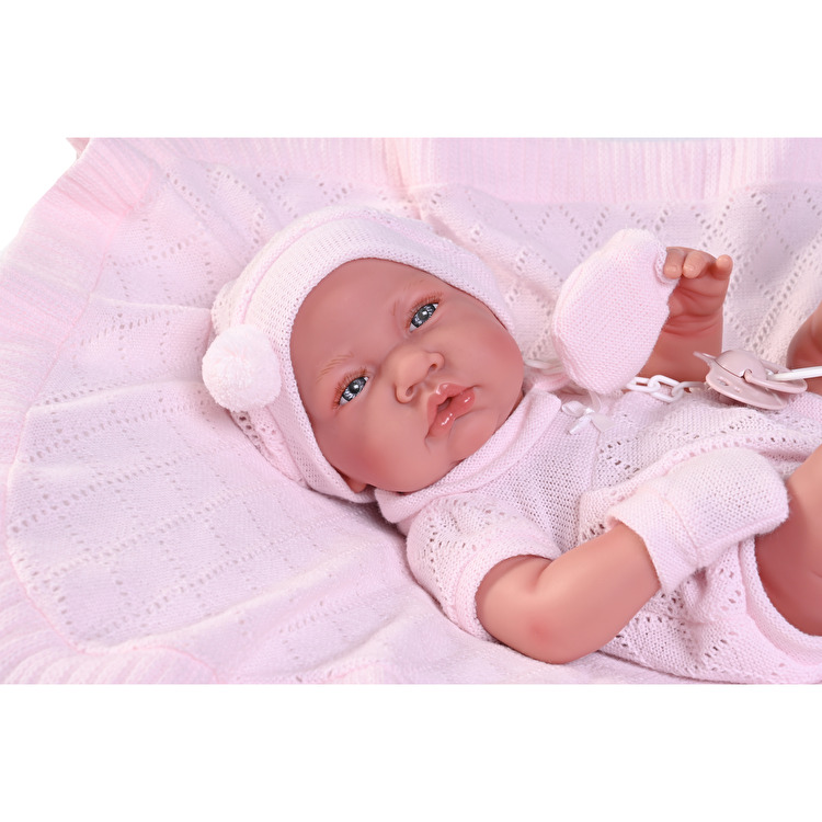 Пупс Recién Nacida con toquilla de punto 42 см ANTONIO JUAN (50064)