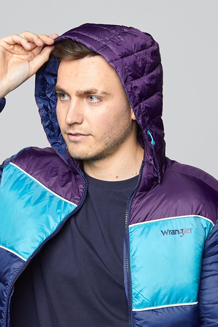 Куртка стьобана Wrangler 3 Colour Puffer Jacket Regular Fit (W4729WM35) Синій