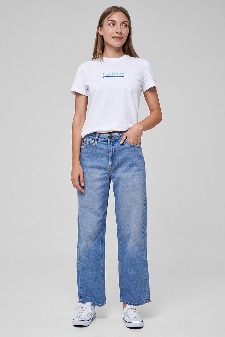 Джинси LEE Wide leg Wide Leg (L30SMWKP) Блакитний