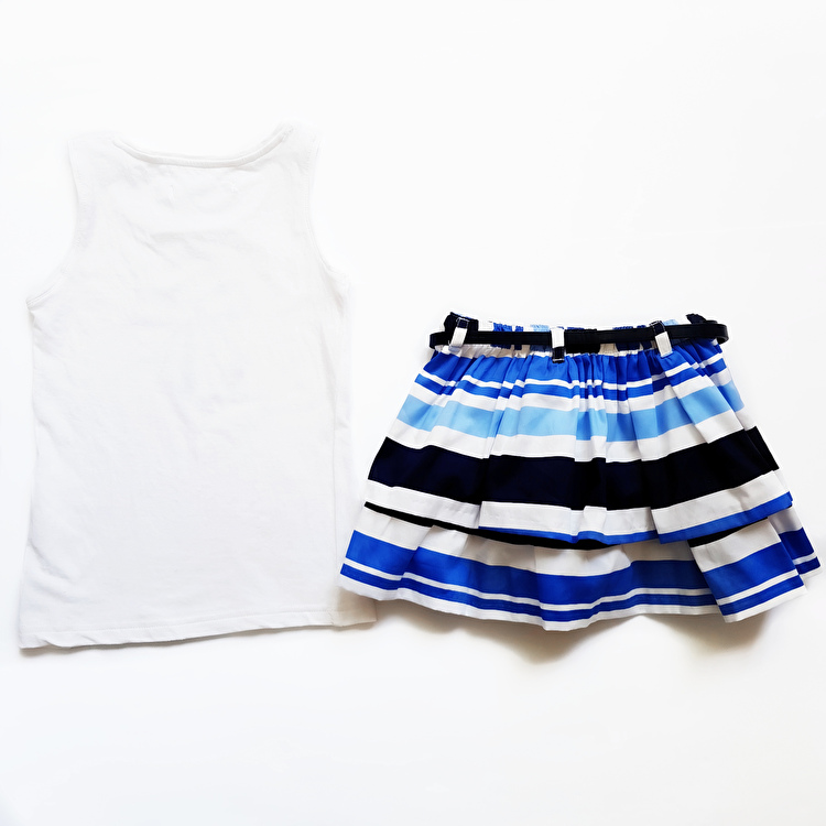 Комплект: Майка і спідниця Losan Kids girls (416-8030AD/622) Білий