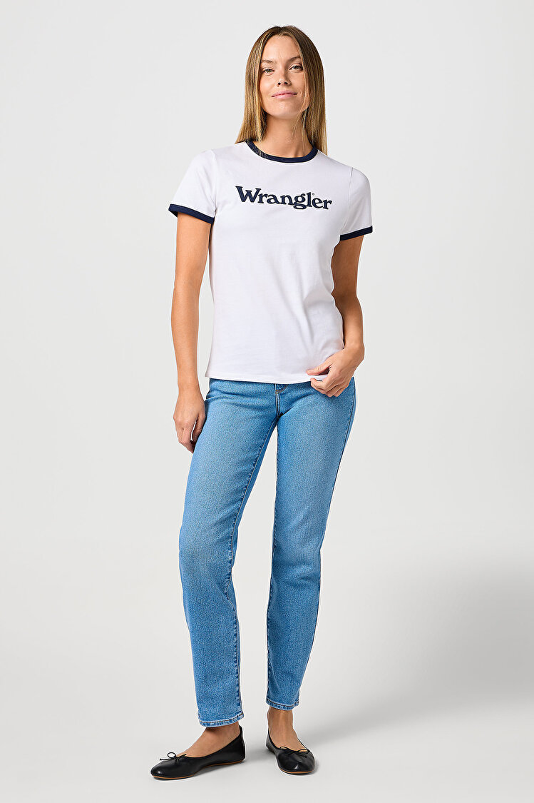 Футболка Wrangler Ringer Tee (112362321) Белый