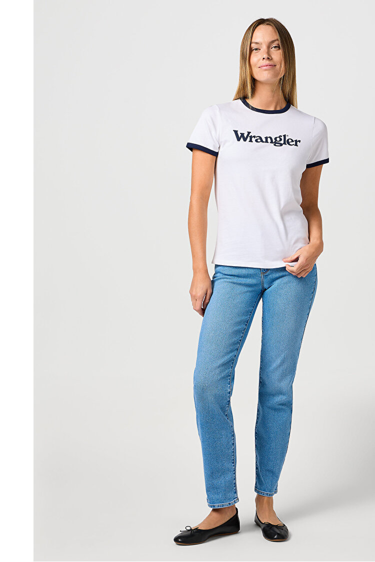 Футболка Wrangler Ringer Tee (112362321) Белый