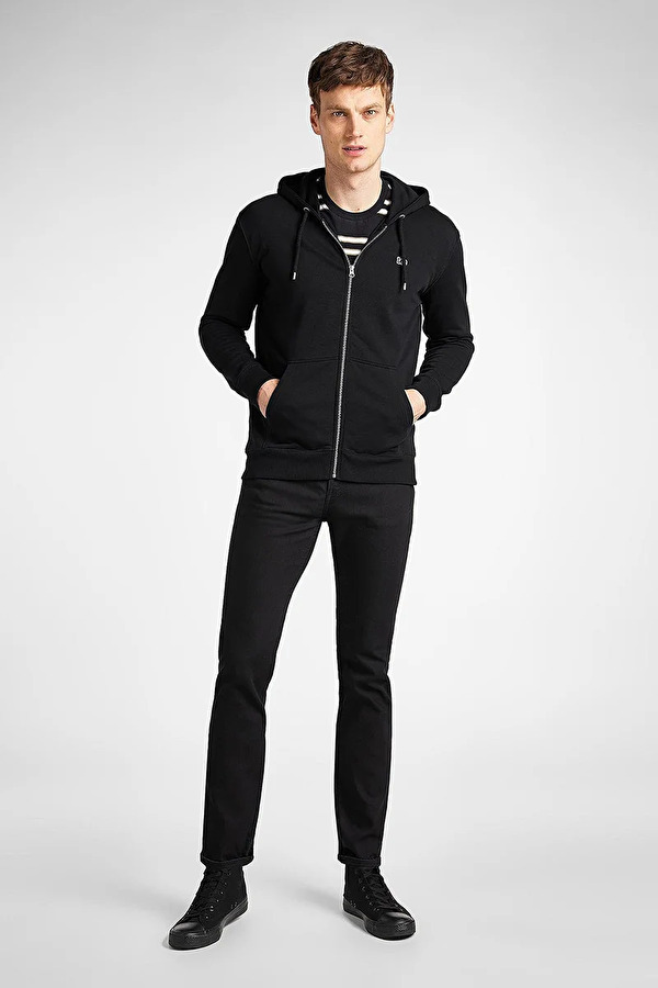 Толстовка LEE BASIC ZIP THROUGH HO Regular Fit (L80KSP01) Черный