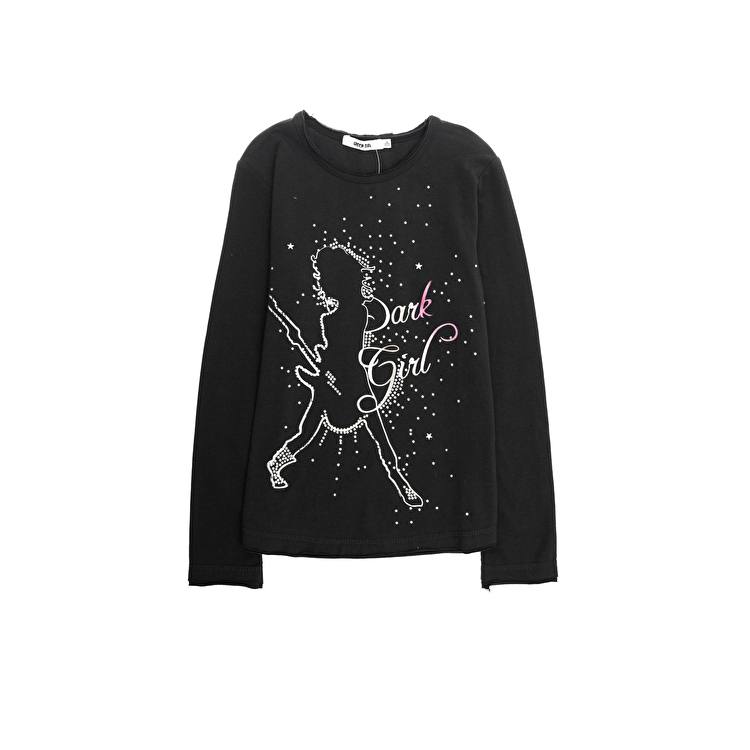 Футболка с длинным рукавом Losan Creem girls (024-1201AB/63) Черный