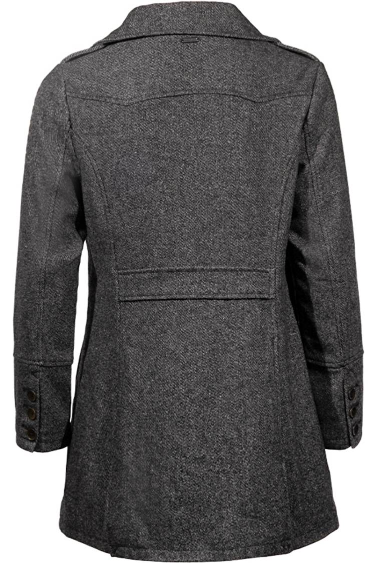 Пальто Wrangler Yvonne peacoat Regular Fit (W4059XE3W) Темно-сірий