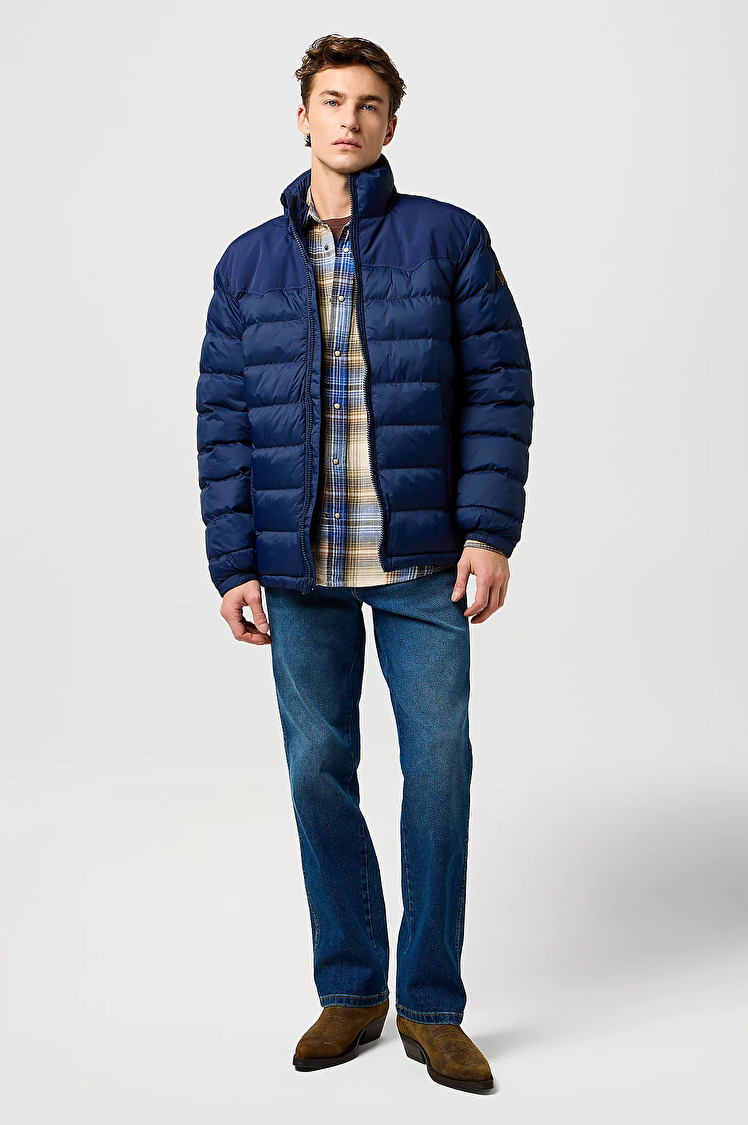 Куртка с утеплителем Wrangler PACKABLE PUFFER Regular Fit (112371448) Синий