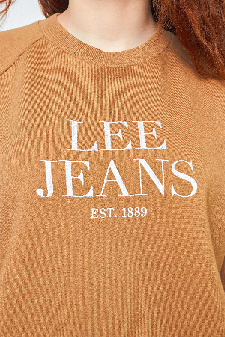 Свитшот LEE Crew Neck Sweatshirt Regular Fit (L53ATXSZ) Коричневый