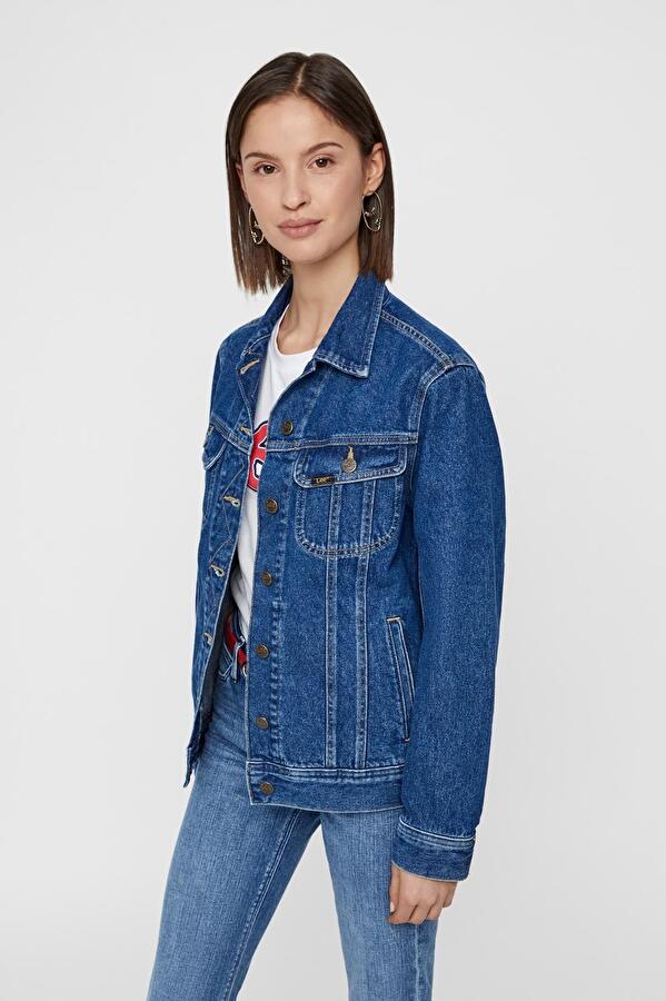 Куртка джинсовая LEE Rider Jacket Slim Fit (L54PGAPT) Синий