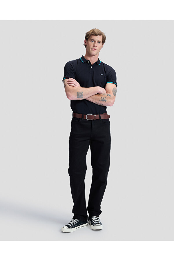 Поло LEE Pique Polo Regular Fit (112113687-L61ARL01) Чорний