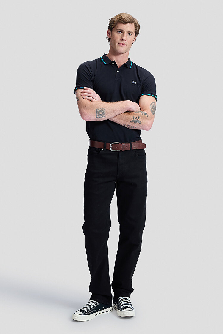 Поло LEE Pique Polo Regular Fit (112113687-L61ARL01) Черный