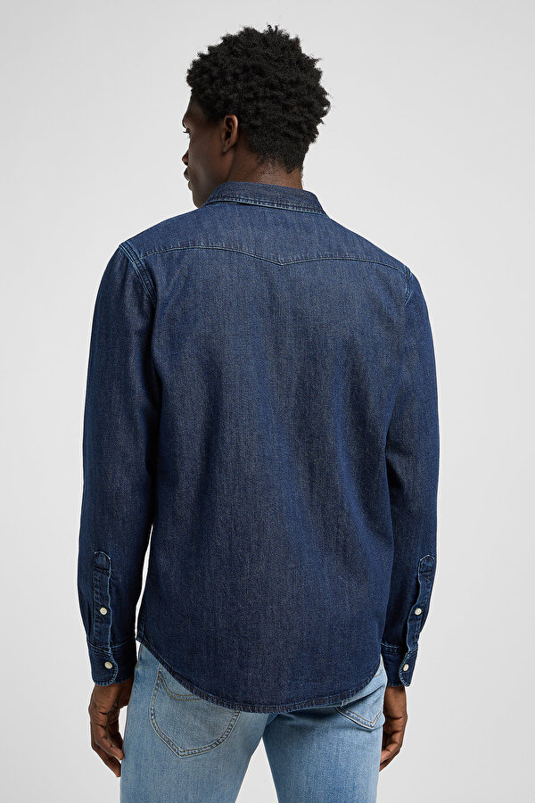 Рубашка джинсовая LEE Regular Western Shirt Regular Fit (112370561) Синий