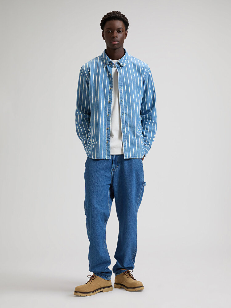 Сорочка LEE WORKWEAR BUTTON DOWN Relaxed Fit (112376596) Блакитний