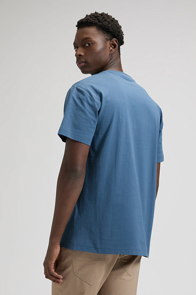 Футболка LEE SS SMALL LOGO TEE Relaxed Fit (112376433) Блакитний