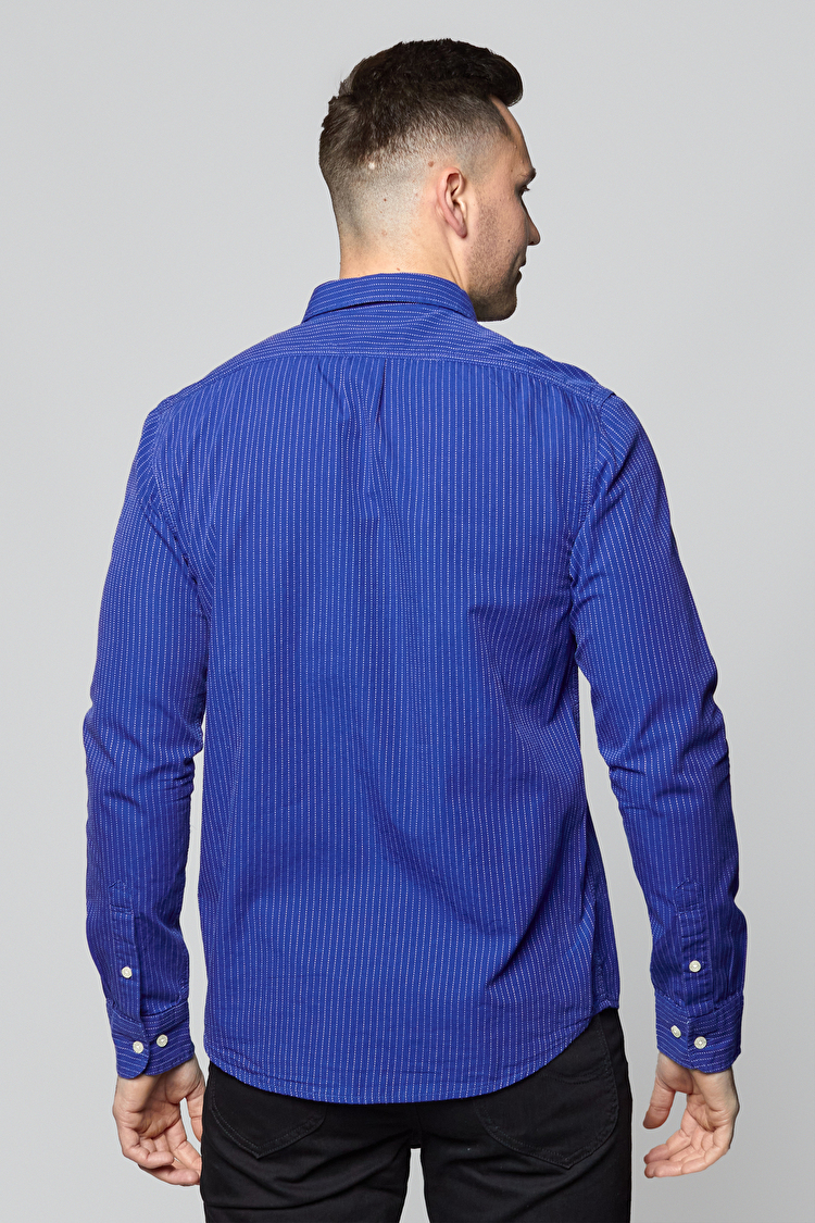 Рубашка LEE Button Down Shirt Regular Fit (L68BXPKS) Ярко-голубой